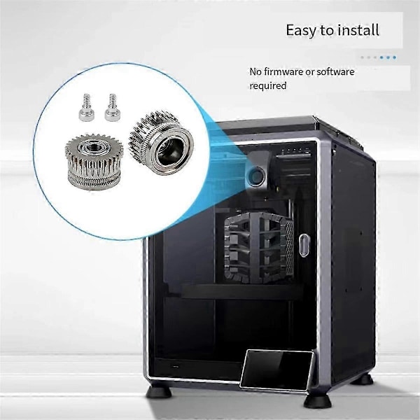 Ny 3D-printer Dual Gear Extruder Kit kompatibel med K1/K1C/K1 Max/Ender3/V3 Plus V3 Opgradering 3.0 Hærdet Stål
