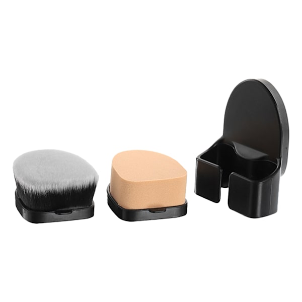 Multifunktionel Foundation Makeup Børste Elastisk Kosmetisk Pudderbørste Makeup Værktøj Sort