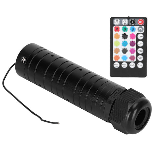 12V LED-fiberoptisk lyskildeenhet for bil, takbelysning med fjernkontroll