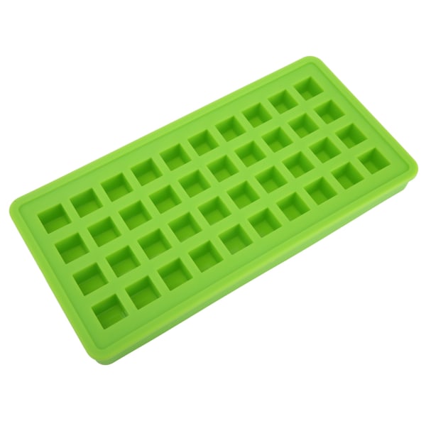 40Grids Silikon Isbricka Fyrkantig Form Iskuber Maker Form DIY Kökstillbehör Grön