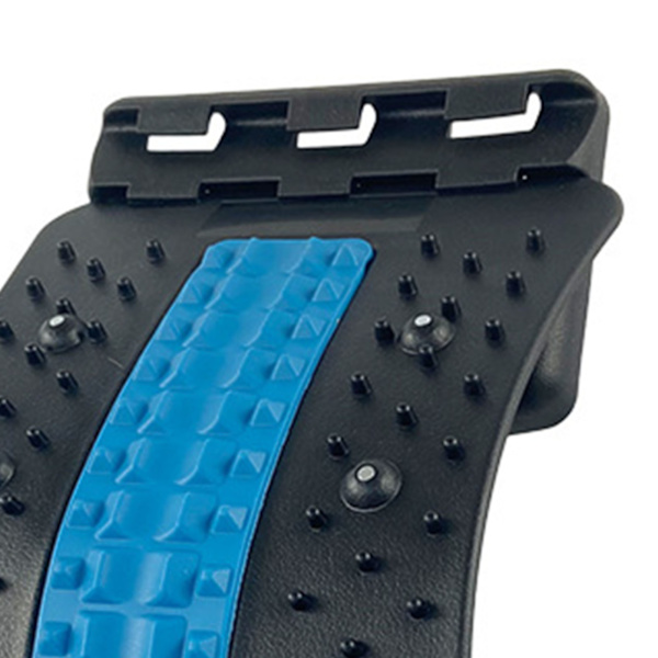 Ryggmassagebräda Justerbar nivå Lumbar Back Cracker Bårbräda Spine Deck 3 Level Blue and Black