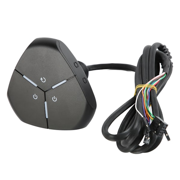 PC Power-knap Dual Power Switch Robust Meget holdbar ABS Desktop Computer Switch til stationær computer