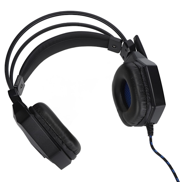 Gaming Headset 3.5mm Jack Justerbar Volum Støyreduksjon Kablet Hodetelefon med Mikrofon for PS4 PC