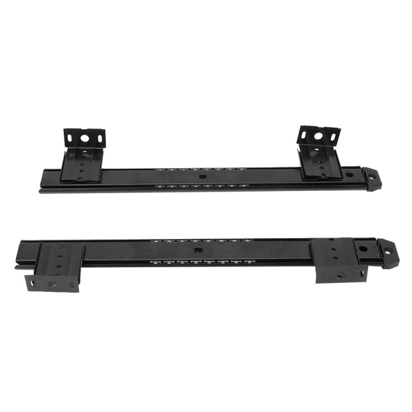 2 stk fortykket koldvalset stål computerbord tastatur glideskinnebeslag (sort)