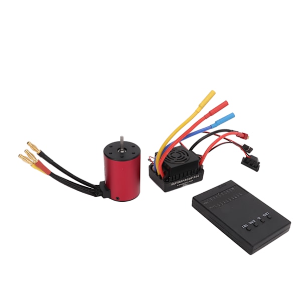 S3650 2300KV Vattentät Borstlös Motor 60A RC Borstlös ESC Programmeringskort Kit för 1/10 Fjärrkontrollbil