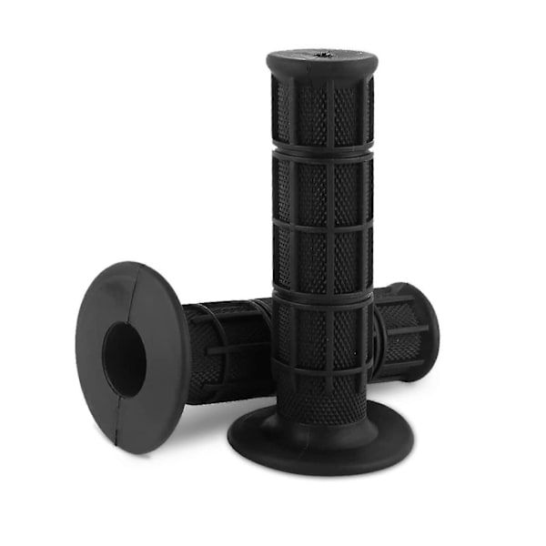 Silikone Motorcykelgreb 7/8\" 22mm - Universelle Bløde Anti-Slip Greb til Motorcykel Scooter (Sort)_SZXM