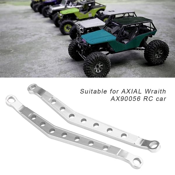 Aluminiumslegering Forreste / Bagerste Øvre Chassisforbindelse til AXIAL Wraith AX90056 RC Bil (Sølv)