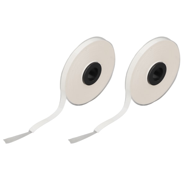 2 rullar etikettmaskintejp 16 m lång 5 mm bred klar tryckande PET vit etiketttejp ersättning för MAX LM 550A