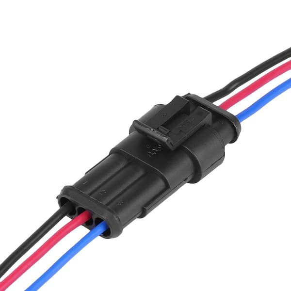 Vandtæt 3-polet bil auto ledning elektrisk stik