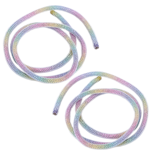 2 st Rhinestone Trim 6mm/0.2in DIY Sy Dekoration Kläder Tillbehör för Bröllopsklänning Vit Mesh Färgade Rhinestones