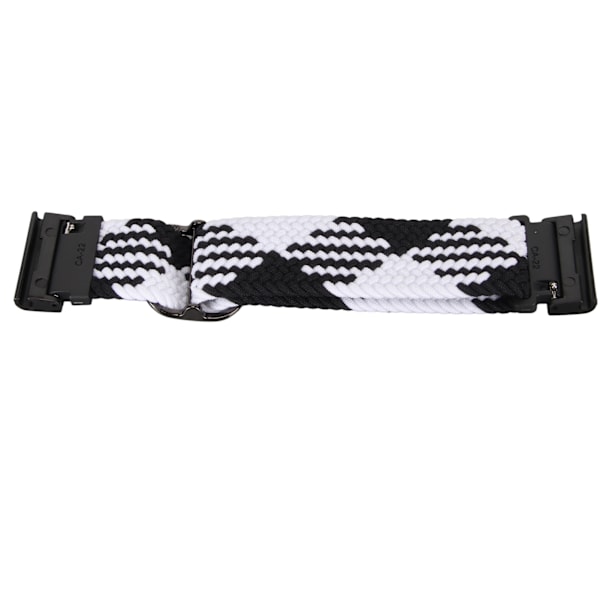 Nylon klokkearmbånd erstatning elastisk pustende vev justerbar 26mm spenne klokkebånd for Vertix 2 svart hvit