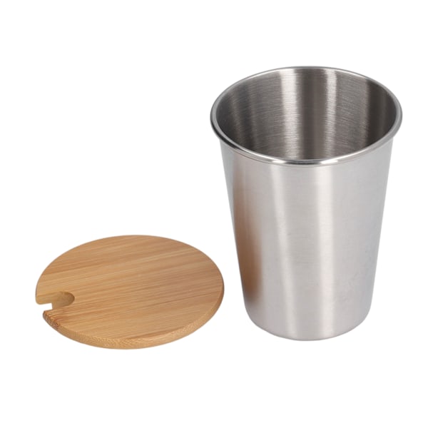 350ML Bärbar Enkelsidig Rostfritt Stål Mugg med Lock Stackable Kaffe Öl Mjölk KoppRostfritt Stål Färg