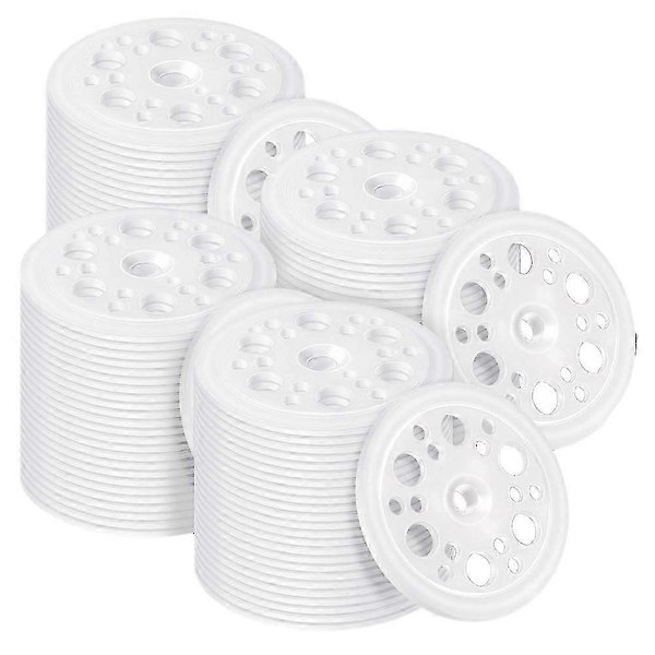 200 st 45 mm (1,77 tum) Plastisoleringsbrickor Lastfördelande Polypropenbrickor för Fixering