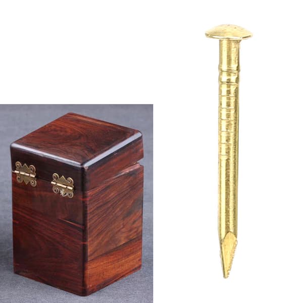 100 stk. runde hovedsøm messing møbelhængsel hardware tilbehør 10mm/15mm/18mm/22mm18mm længde