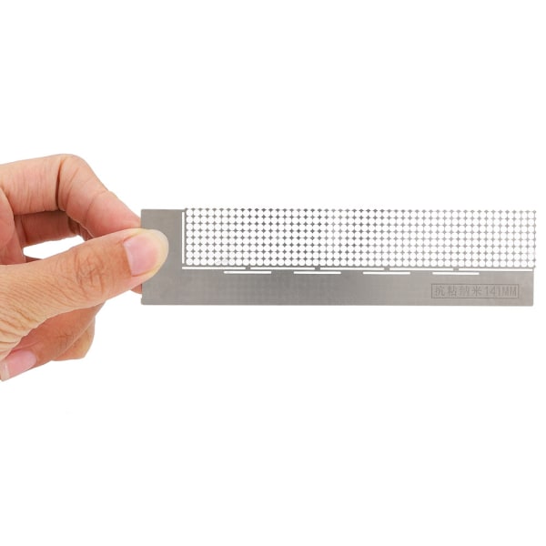 Enkeltrækket punkt diamantlineal harpiks DIY håndlavet diamantmaling Fix Tool Accessories (400 huller Single Row Point Diamond Lineal)