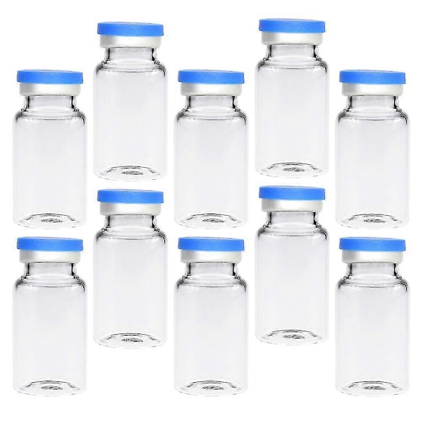 20 st Klara Flaskor Hållbara 10ml Headspace Flaskor Glasflaskor För Kosmetisk Vetenskap