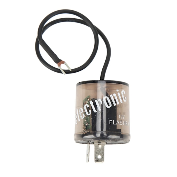 2-pins elektronisk blinkrelé LED blinklys pærer relé DC12V Universal for bil motorsykkel