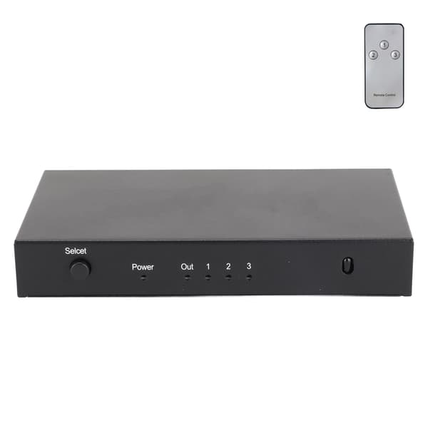 HD Multimedia Interface Switch 3 in 1 ut 3D 4K HD Video Splitter för PS3 Laptop 100‑240VAU-kontakt