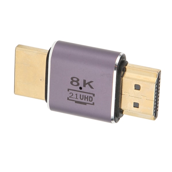 8K HD Multimedia Interface Kopplare 48 Gbps Hane till Hane 2.1 HD Multimedia Interface Adapter med Indikator