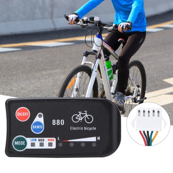 KT- LED880 Cykel för SM Normalkontakt Kontrollpanel Display Mätare Cykelmodifiering Elektriskt tillbehör