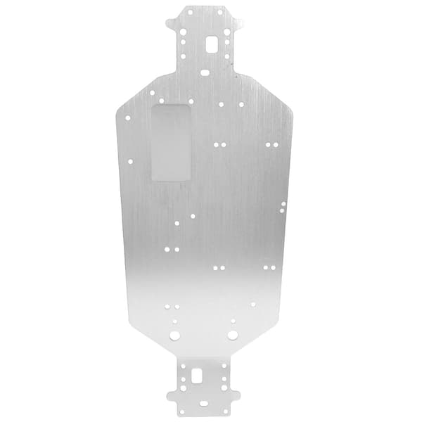 Chassis Upgrade Dele i Aluminium Legering til HSP 94107 94111 94110 94124 RC Bil Sølv