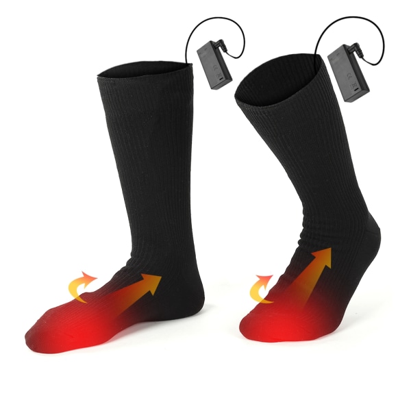 Elektriske varmestrømper Batteri Vinter Udendørs Skiløb Varme Tykke sokker til mænd og kvinder