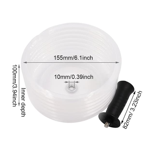 Universal med håndtak, installasjon av innfelte lamper, boredustdeksel, hullsag 160mm