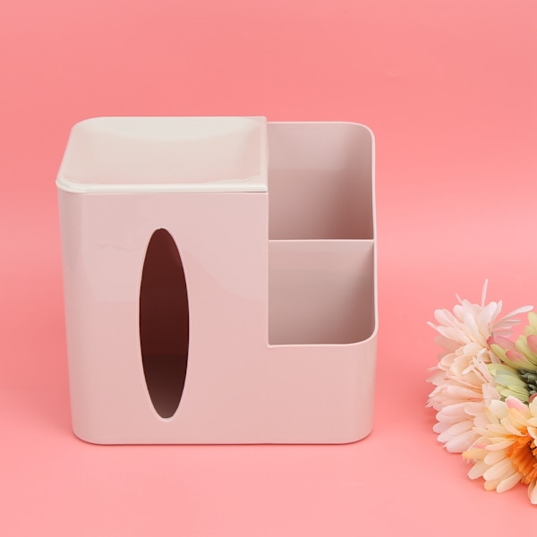 Multifunktionell fjärrkontrollförvaringsbox för vardagsrummet (rosa)