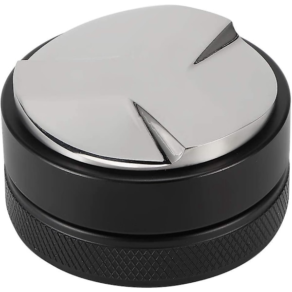 Kaffe Tamper - Kaffe Tamper Dispenser Nivelleringsværktøj Kaffetilbehør til Hjemmebutik Sort