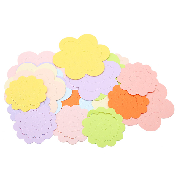 20 STK Blomdesign Färgglat pappersquilling-kit Rosett Blommaquilling-papper (slumpmässig färg)