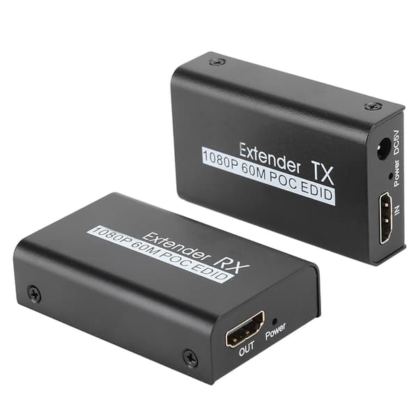 HDMI-förlängare 60M Internetsändare för POC-kabelström EDID-inlärningsfunktion 100‑240VEU