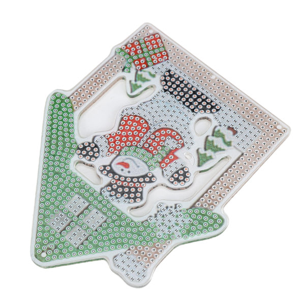 Rhinestone-målning söt levande jultema hänge avkopplande DIY heminredning