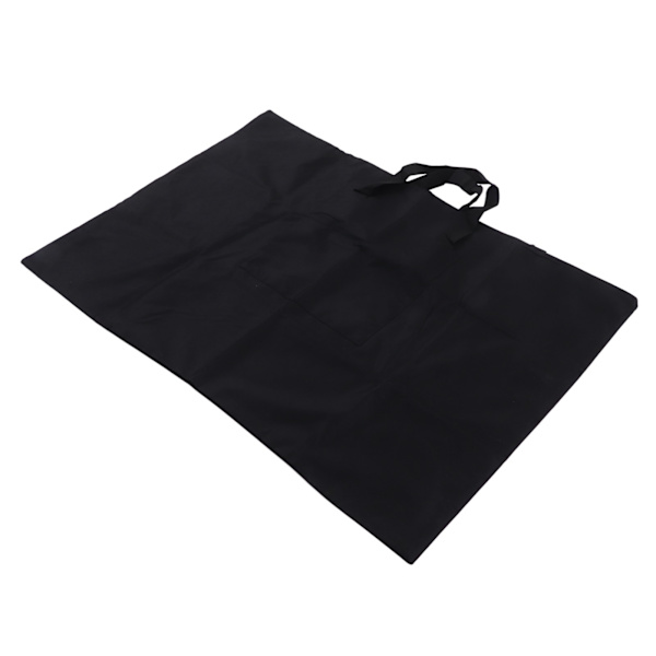 Portfölj i svart, 38x26 tum, stor kapacitet, tjock canvas, lätt konstnärsväska för tavlor, kartor och tidskrifter