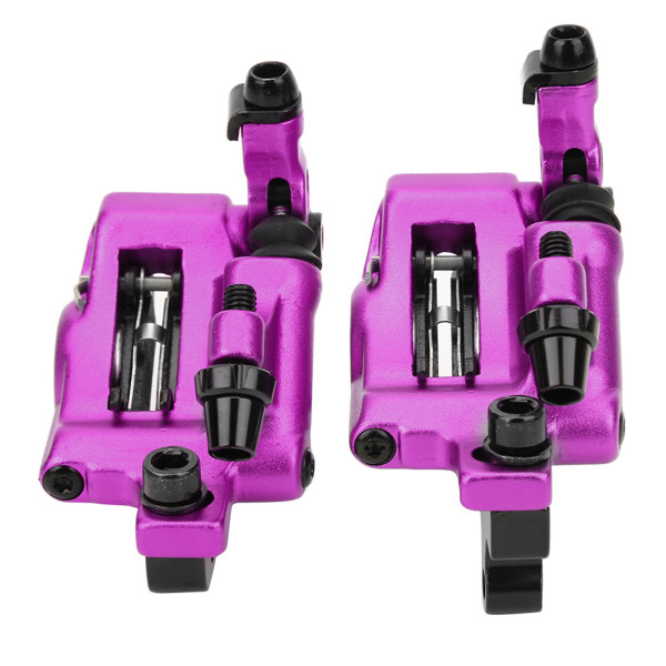 HB-100 Cykel Aluminiumlegering Hydraulisk Skivbroms Set Fram Bak för Mountain Road Bicycle Purple