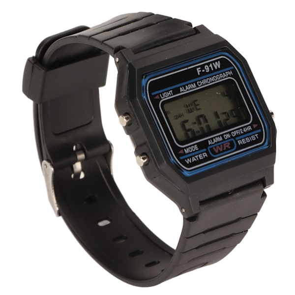 Barn elektronisk watch Multifunktion självlysande vattentät digital watch för barn för utomhus svart
