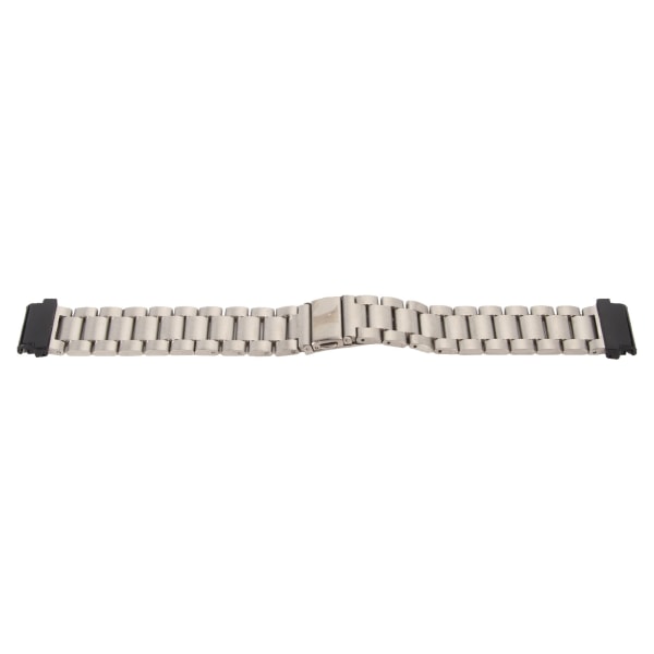Byte av watch i rostfritt stål med dubbelt spänne 24 mm för Garmin Fenix ​​7S 6S 5S Silver