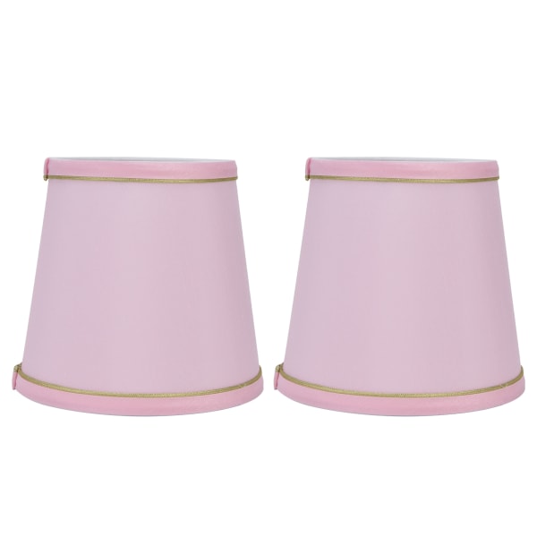 2 kpl eurooppalaista tyyliä E14 lampunvarjostin vaaleanpunainen lampunvarjostin kattokruunu pöytäseinävalaisimiin kodin sisustamiseen