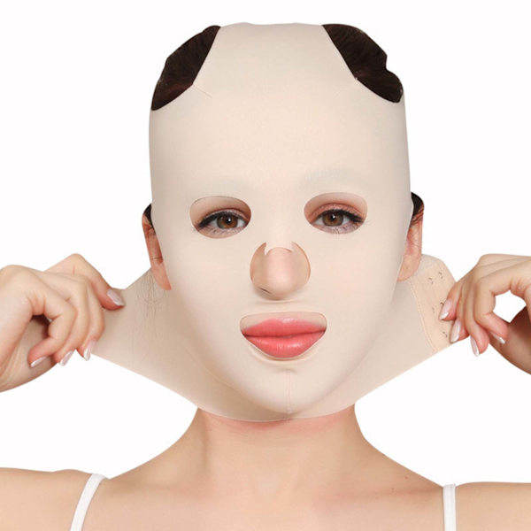 Ansiktsbantningsbandage Andningsbar VLine Lift up bälte Shaping DoubleChin Reducer