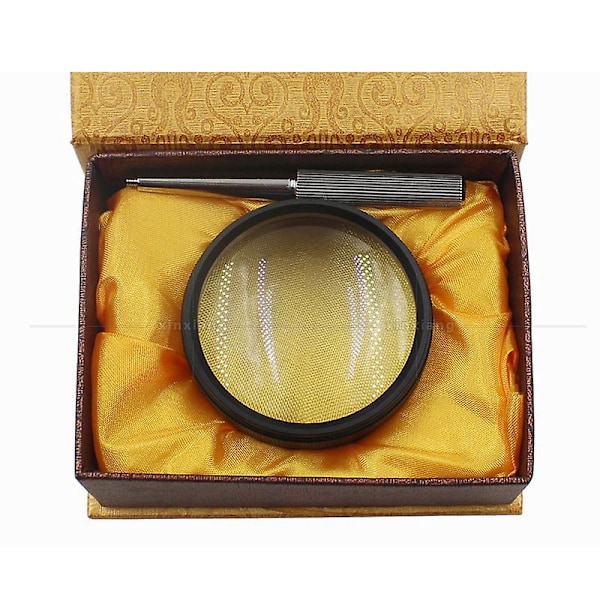 35X Läsmagnifierare, Professionell Juvelerarlopp Magnifierande Lins med Tyg Handhållen Magnifierande Magnifierare, Förstoringsglas för Läsning, Smycken, Sen