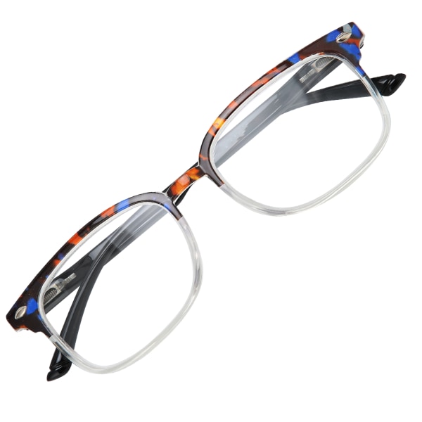 Leopard Print Frame Vanhusten lukulasit Teräväpiirtolukulasit Silmälasit (+225)