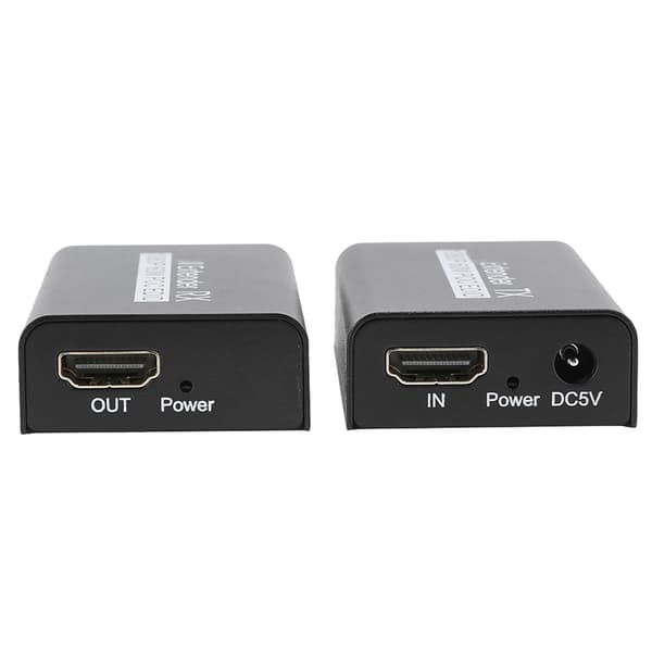 HDMI-forlenger 60M Internett-sender for POC-kabelstrøm EDID-læringsfunksjon 100‑240VUS