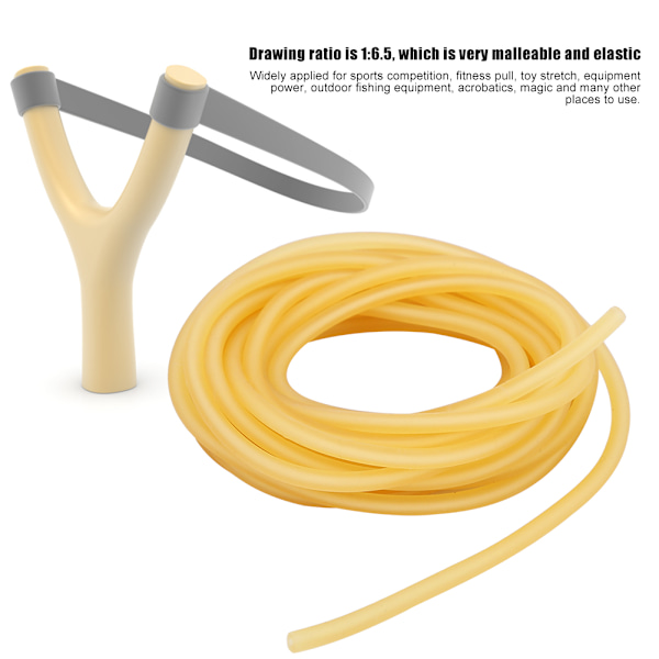 1 / 3 / 5M Naturligt latex slangbellor rör elastiskt mjukt rörband för jaktskytte (3m)