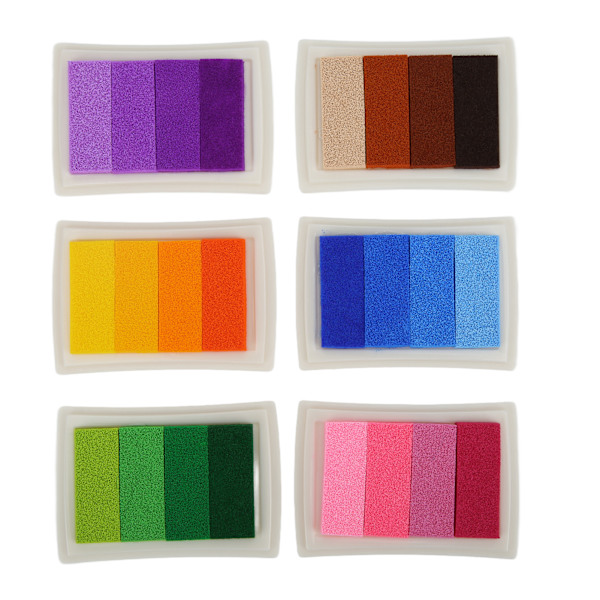 Blekkpute Svamp Vannbasert Gradient Farge Giftfri Vaskbar DIY Stempel for Scrapbook Maleri