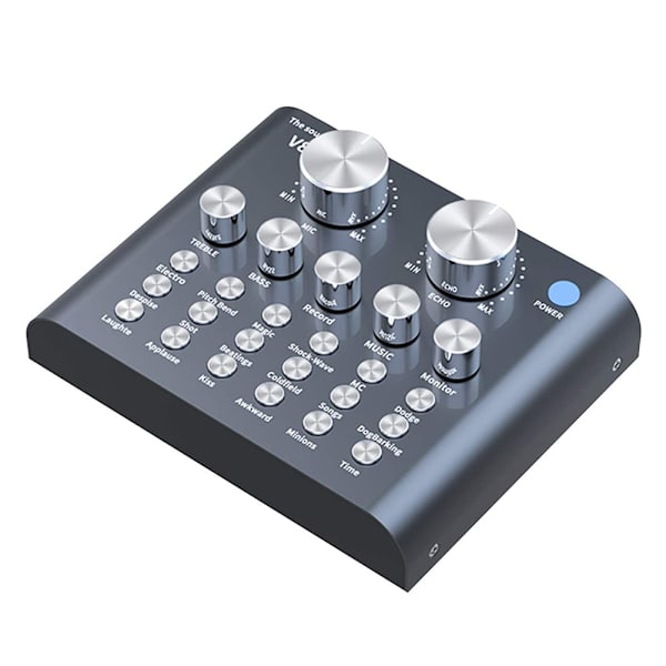 V8 USB extern ljudkort mobiltelefon dator ljudkort för online sång live sändning
