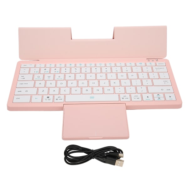 Tablet Keyboard Cases with Trackpad Detachable Simultaneous Operation Mode Multifunction Tablet Case for Win XP for Win 7 10 11 Pink