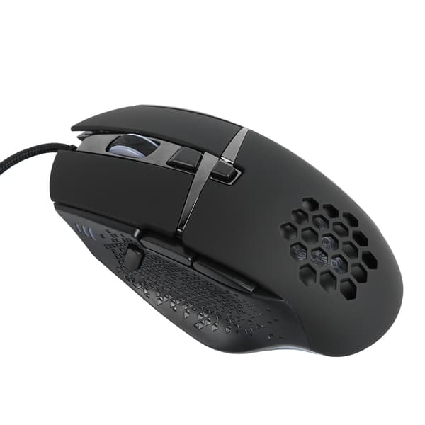 Gamingmus 8 programmerbare knapper RGB LED opptil 6400 DPI PC-gamingmus for stasjonær PC bærbar PC