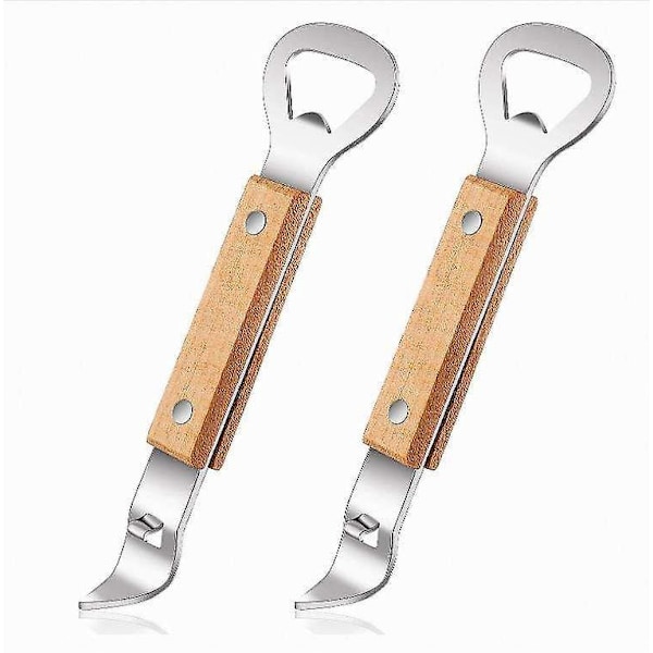 Klassisk flaskeåpnersett i rustfritt stål for camping og reiser (4 deler)