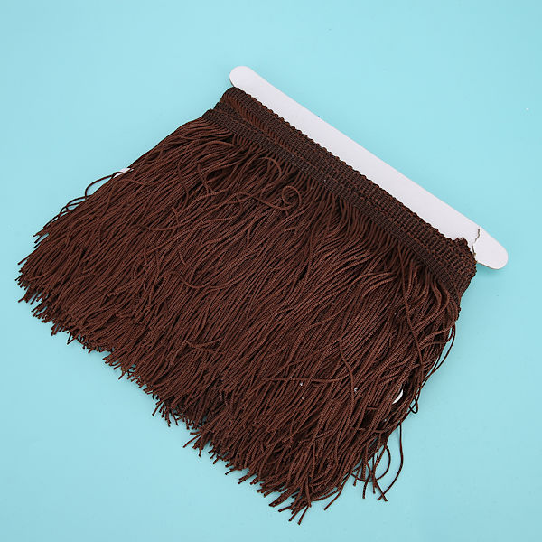 Tofsar Frans Spets Latin Klänning Scen Kläder Skor Hantverk Gardin Gör-det-själv-tillbehör 14cm / 5.5inMörkbrun