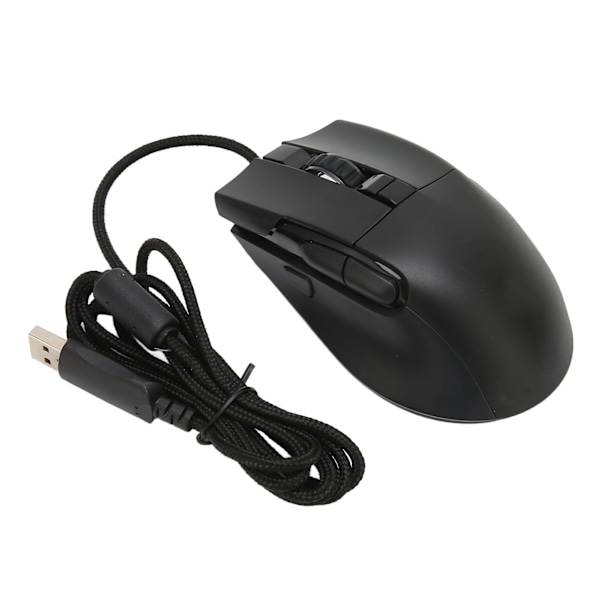 Kablet programmerbar spillmus med 13 RGB-baklys, 7200 DPI, 6 justerbare nivåer, 8D RGB-spillmus, Plug and Play-kontormus