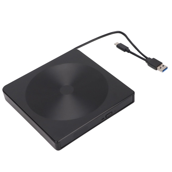 Ekstern DVD-drev USB3.0 USB C-interface Stødsikkert design Praktisk USB CD-drev til bærbar computer